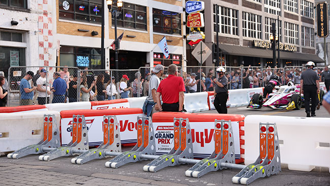 The Block Axess in use as the 2024 Big Machine Music City Grand Prix in Nashville, TN.